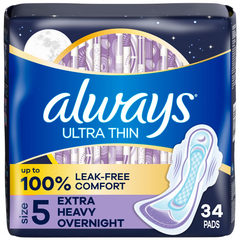 Always Ultra Thin Extra Heavy Overnight Pads