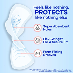 Always Infinity FlexFoam Pads for Women - Extra Heavy Absorbency - Unscented - Size 3 - 28ct