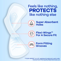Always Infinity Pads - Regular Absorbency - Size 1