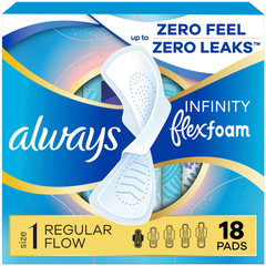 Always Infinity Pads - Regular Absorbency - Size 1